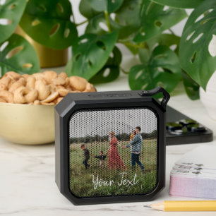 Personalized Photo & Custom Text Template Bluetooth Speaker