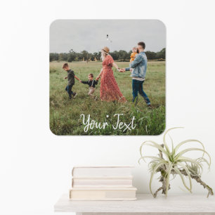 Personalized Photo & Custom Text Template Metal Sign