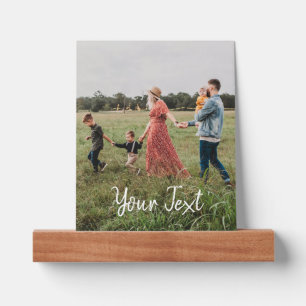 Personalized Photo & Custom Text Template Picture Ledge