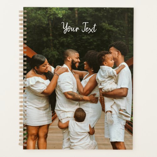Personalized Photo  Custom Text Template Planner