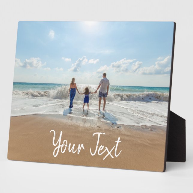 Personalized Photo & Custom Text Template  Plaque (Side)