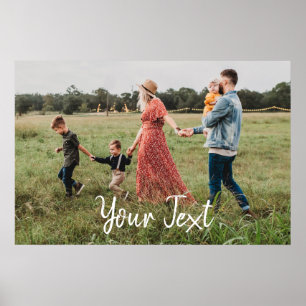 Personalized Photo & Custom Text Template Poster