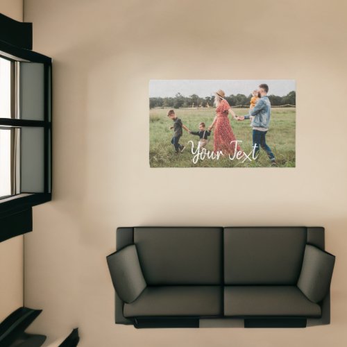 Personalized Photo  Custom Text Template Rug