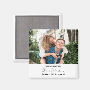 Personalized Photo Custom Wedding Thank You Gifts Magnet