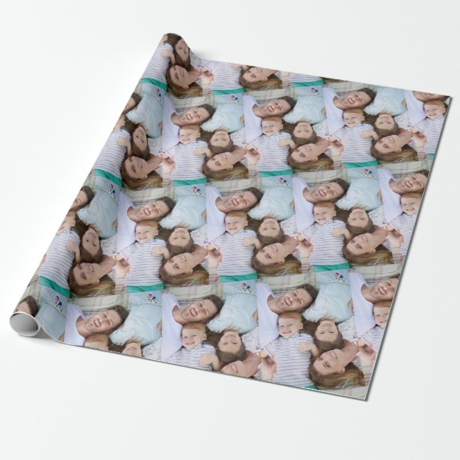 Personalized Photo Custom Wrapping Paper (Unrolled)