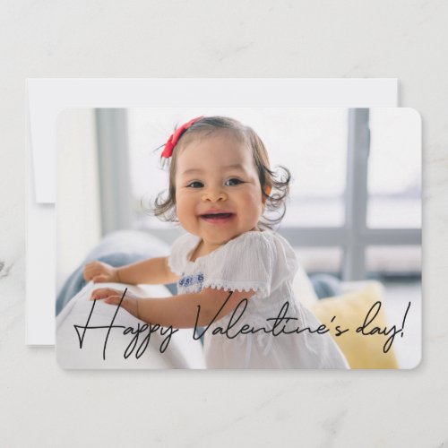 Personalized Photo Cute 2021 Happy Valentines day Card