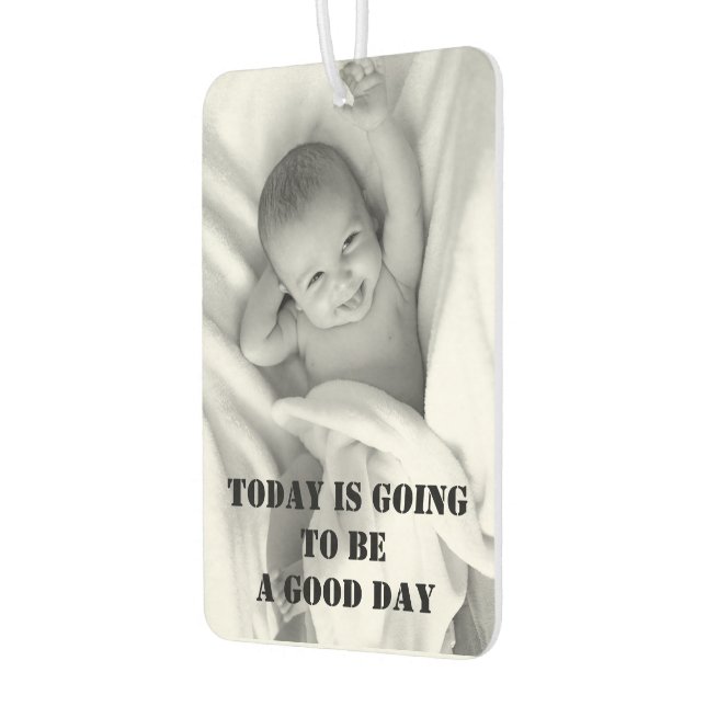 Personalized Photo Cute Quote Saying air Freshener (Left)