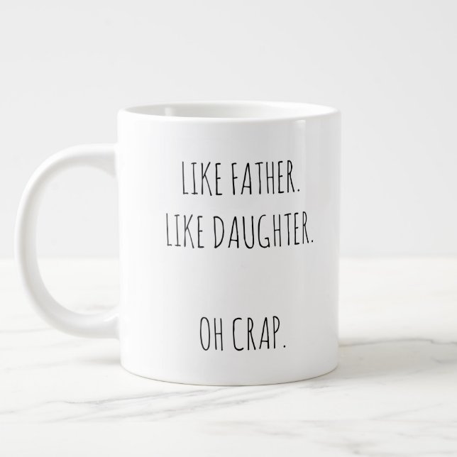Personalized Photo Dad and daughter Specialty Mug (Left)