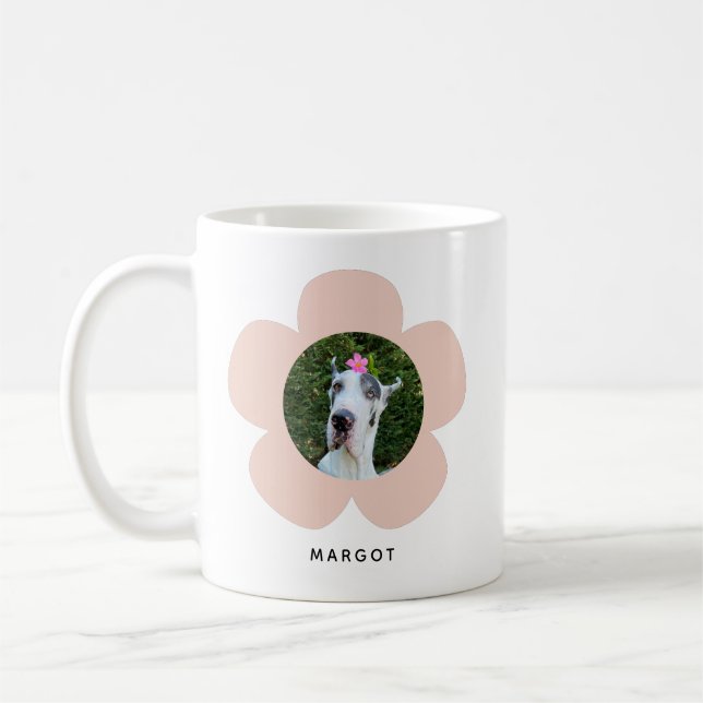 Personalized Photo Daisy  Coffee Mug (Left)