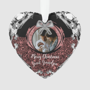 Personalized Photo Date Gifts Christmas Ornament