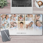 Personalized Photo Desk Mat<br><div class="desc">Personalized 8 Photo Collage Desk Mat. Celebrate family moments with this custom desk mat, designed to bring warmth and personality to any workspace. The top features an 8-photo collage, perfect for showcasing favorite memories—whether it’s sweet snapshots of the kids, family adventures, or special moments together. At the bottom, a soft...</div>