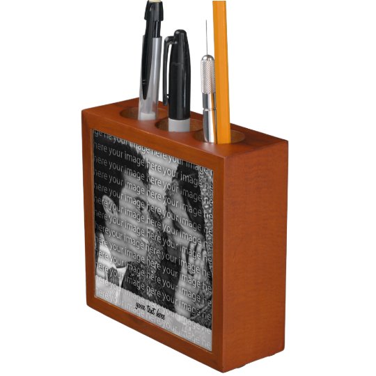 Personalized Photo Desk Organizer Zazzle Com Personalized Photo Desk Organizer