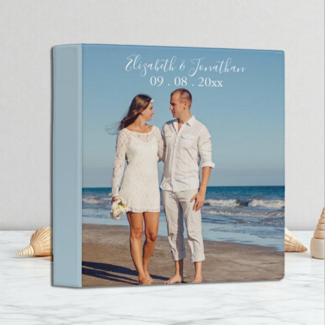 Personalized Photo Destination Wedding Album 3 Ring Binder (Creator Uploaded)