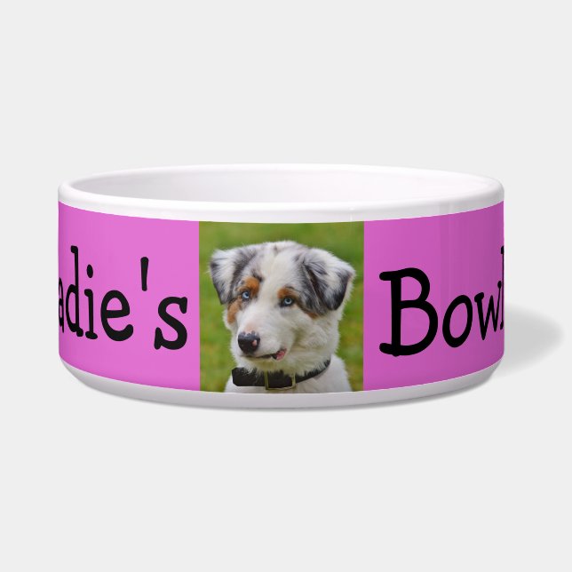 Personalized Photo Dog Bowl (Front)