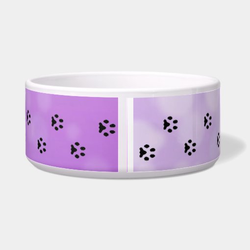 Personalized Photo Dog Bowl Purple Zazzle