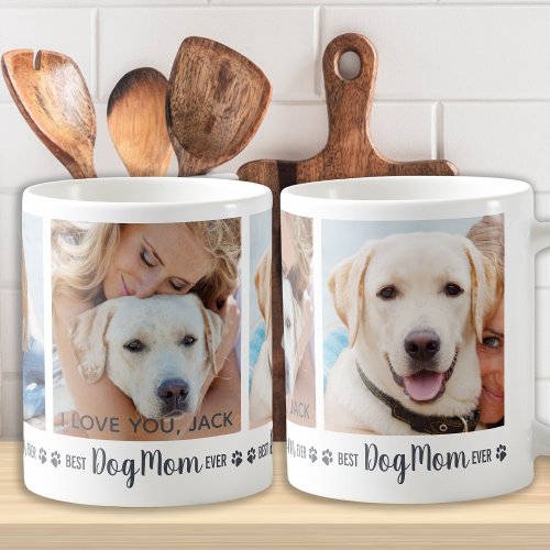 Personalized Photo Dog Mom Coffee Mug
