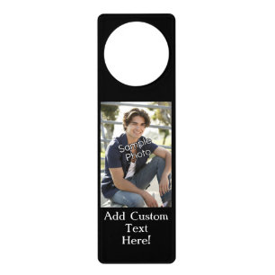 Personalized Photo Door Sign Doorknob Hanger