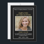 Personalized Photo - Employee Award Card<br><div class="desc">This Personalized Photo - Employee Award Card is a perfect way to show your appreciation for an employee.  Easily customizable for Employee of the year... Employee of the month... Celebration of years of service etc</div>