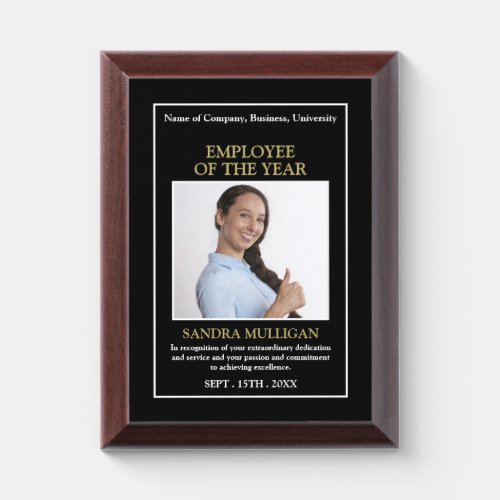 Personalized Photo _ Employee Award Plaque