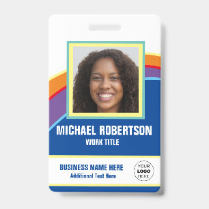 Personalized Photo Employee Badge