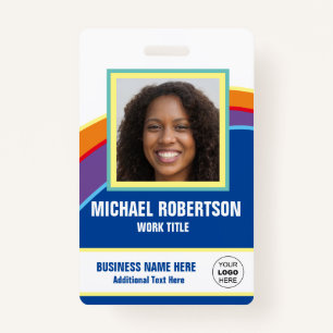 Personalized Photo Employee Badge