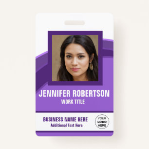 Personalized Photo Employee Badge
