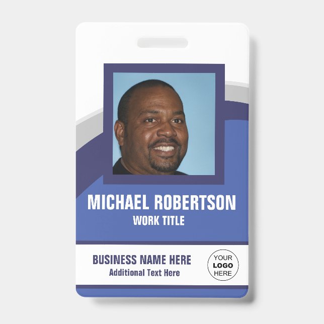 Personalized Photo Employee Badge (Front)