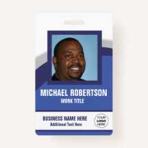 Personalized Photo Employee Badge