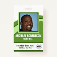 Personalized Photo Employee Badge