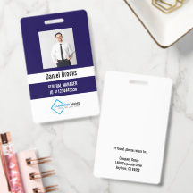 Personalized Photo Employee Logo Badge