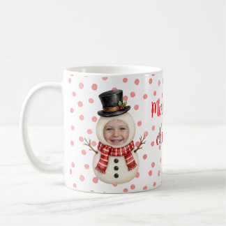 Personalized Photo Face Funny Christmas Coffee Mug