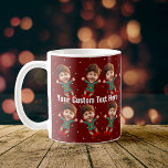 Personalized Photo Face Funny Christmas Elf Kid Coffee Mug<br><div class="desc">Replace the face of this elf with your favorite photo (make sure to crop as much to the face as possible and use an app to remove the background) and personalize this funny Christmas Holiday coffee mug with your kid, husband, or boyfriend on it! Also a fun and unique surprise...</div>