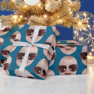 Personalized Photo Face Gift, Birthday Christmas Wrapping Paper