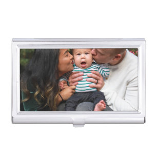 Personalized Photo Family Business Card Case