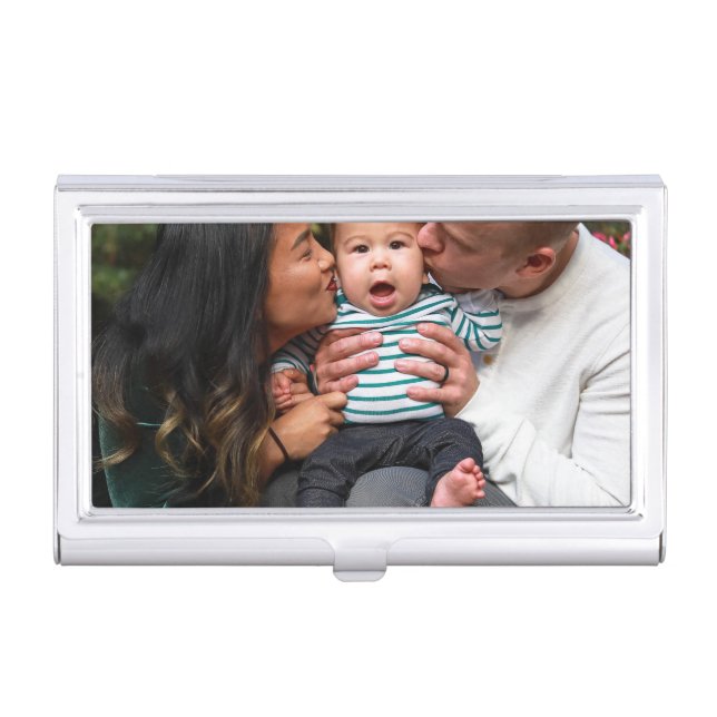 Personalized Photo Family Business Card Case (Front)