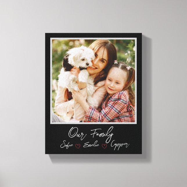  Personalized Photo family Canvas  (Front)