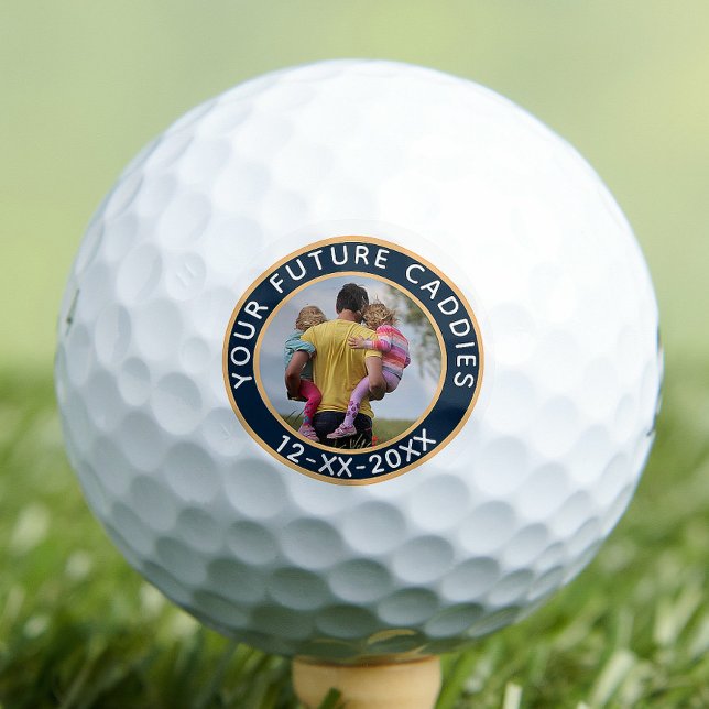Personalized  Photo Family Date Message Golf Balls (Creator Uploaded)