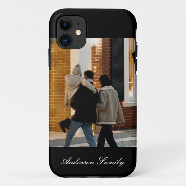 Personalized photo family modern stylish Case-Mate iPhone case (Back)