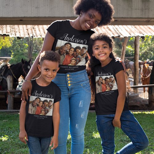 Personalized Photo Family Reunion T_Shirt