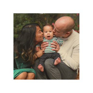 Personalized Photo Family Wood Wall Art