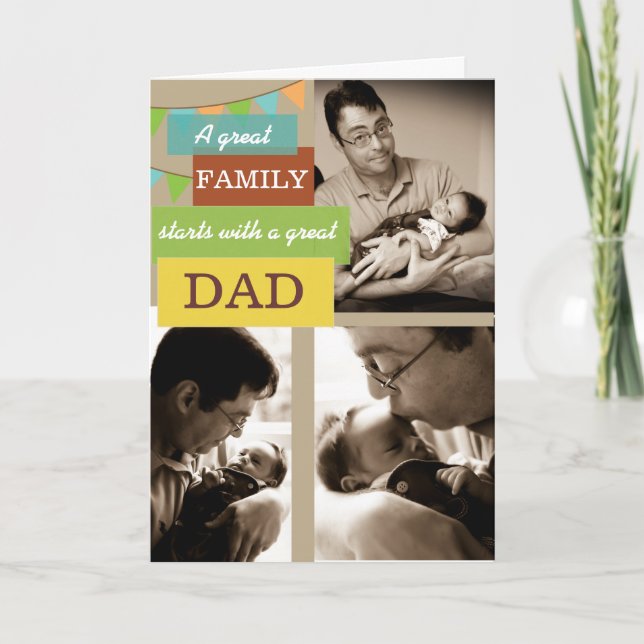 Personalized Photo Father's Day Card (Front)