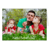 Personalized Photo Father's Day Greeting Card (Front Horizontal)