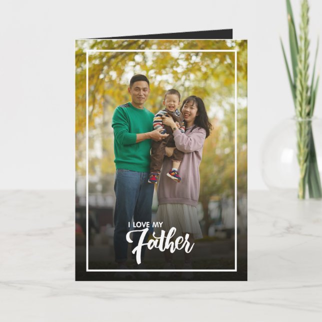 Personalized Photo Father's Day ,Holiday Dad gift  Card (Front)