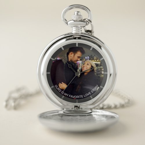Personalized Photo Favorite Love Story Pocket Watch