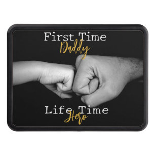 Personalized Photo First Time Daddy Lifetime Hero Hitch Cover