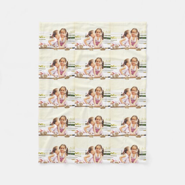 Personalized photo fleece blanket. Make your own! Blanket (Front)