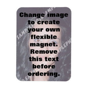 Personalized photo flexible magnet. Make your own Magnet