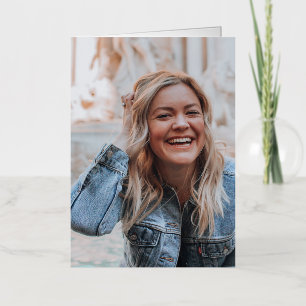 Personalized Photo Foil Greeting Card