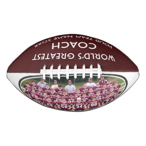 Personalized Photo Football for Football Coach