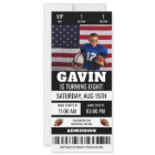 Personalized Photo Football Ticket Birthday Party